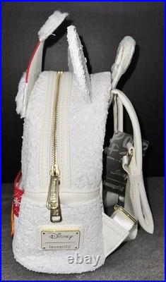 Mickey Mouse Snowman Holiday Theme Park Loungefly Mini Backpack Disney Wallet A1