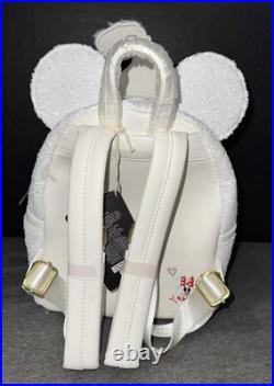 Mickey Mouse Snowman Holiday Theme Park Loungefly Mini Backpack Disney Wallet A1