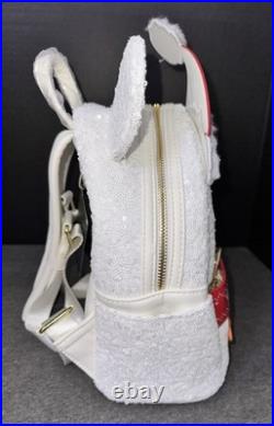 Mickey Mouse Snowman Holiday Theme Park Loungefly Mini Backpack Disney Wallet A1