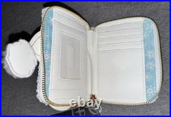 Mickey Mouse Snowman Holiday Theme Park Loungefly Mini Backpack Disney Wallet A1