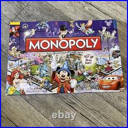 Monopoly Disney Theme Park Edition III with Pop-Up Castle New Open Box