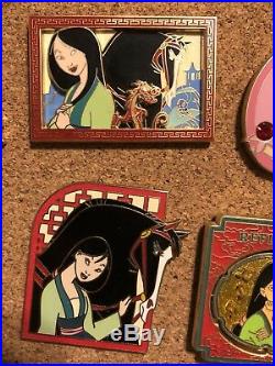 Mulan Walt Disney World Rare Trading Pins Lot Of 6