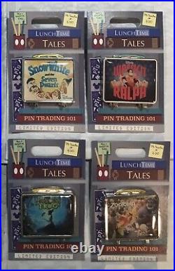 NEW Disney Lunch Time Tales Pin Set LunchTime Lunch Box Limited LE WDW Complete
