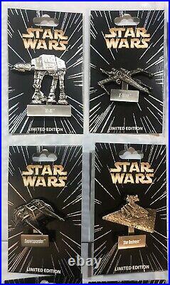 NEW Disney Star Wars Vehicles Pin Set Limited LE Pin of the Month AT-AT Slave 1