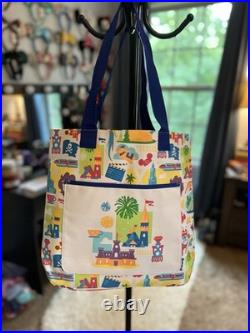 NEW ExclusiveDisney Parks THEMED Walt Disney World Printed Multicolor Tote Bag