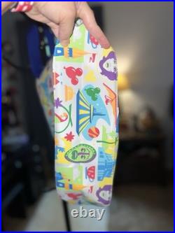 NEW ExclusiveDisney Parks THEMED Walt Disney World Printed Multicolor Tote Bag