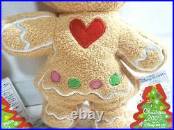 NEW Gingerbread TOKYO Disney Mickey & Minnie Big Size Plush Doll Set2 2009