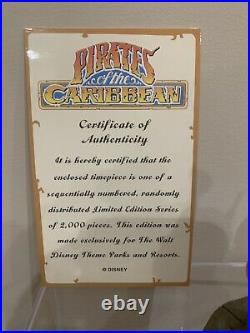 NEW RARE Disney World Theme Parks LE Pirates Of The Caribbean Watch Figure Pig