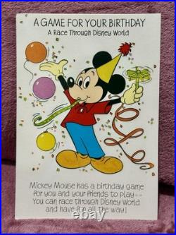 NEW VINTAGE Walt Disney Productions Theme Park Game Birthday Greeting Card