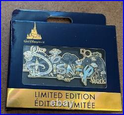 NEW Walt Disney World 50th Anniversary 2022 Parks BOX Mini JUMBO LE 2500 Pin