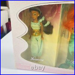 NIB Vintage Disney Princess Disneyland Theme Park Edition Ariel Jasmine Mulan