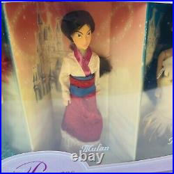 NIB Vintage Disney Princess Disneyland Theme Park Edition Ariel Jasmine Mulan