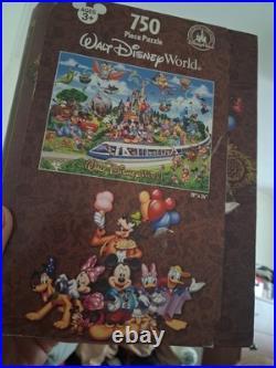 NIB Walt Disney World Theme Parks Monorail Storybook 750 Pc Puzzle 18 x 24