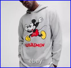 NWT Lululemon Disney Steady State Gray Hoodie Mickey Mouse Mens XXL Theme Park