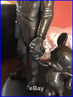 New Disney Bronze Partners Replica Statue Walt Mickey Box Cinderella Castle