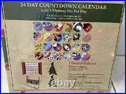 New Disney Parks 24 Days Countdown Calendar Pin Set Of 24 Pins LR