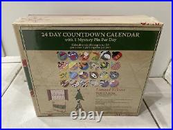 New Disney Parks 24 Days Countdown Calendar Pin Set Of 24 Pins LR