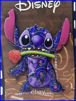 New Disney STITCH Crashes Beauty and the Beast Pin January 1/12 Limited Exact