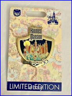 New HAUNTED MANSION CREST Walt Disney World 50th Anniversary Attraction Pin
