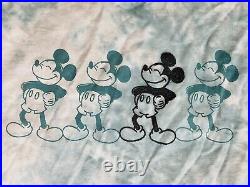 New Walt Disney Mickey Mouse T Shirt Blue Tie Dye Embroidery XL Men Tags