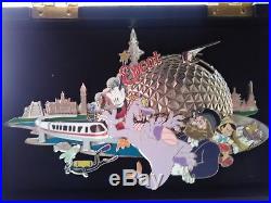 New in Box Disney Four Park Super Jumbo Pin Epcot Limited Edition 1000