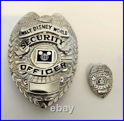 Obsolete Vintage Walt Disney World Security Office Collectible Badge And Pin