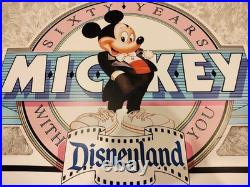 Official Walt Disney Theme Park Los Angeles 60 Yrs Sign World Store Disneyland