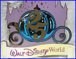 Original 1996 Walt Disney World 25th Anniversary Castle Theme Park Sign Prop