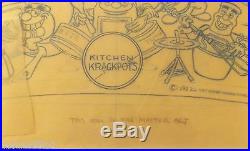 Original DisneyWorld Artwork For Theme Park Kitchen Kabaret Souvenir