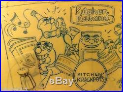 Original DisneyWorld Artwork For Theme Park Kitchen Kabaret Souvenir