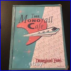 Original Disneyland Hotel Monorail Cafe Restaurant Menu Vintage Theme Park