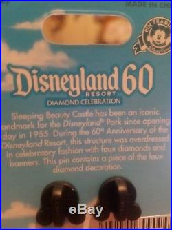 Piece of Disneyland History Pin 60th Anniversary Castle Tinker Bell LE 2000 2018