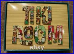 Pin Enchanted Tiki Room 50th Anniversary Letters Pin Set of 8 New in box! DLR
