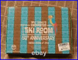 Pin Enchanted Tiki Room 50th Anniversary Letters Pin Set of 8 New in box! DLR