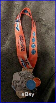 Pin Run Disney Marathon Weekend 15 Years Anniversary Goofy Challenge 2020 Medal