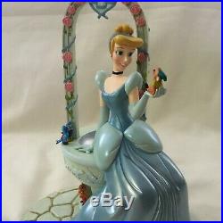 RARE Disney Cinderella FOUNTAIN Figure WISHING WELL Figurine Statue-MIB withCOA