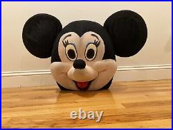 RARE Disney Studios Minnie Mouse Theme Park Character Mascot Costume Head
