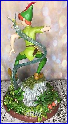 RARE Disney Theme Parks 60th Anniversary Peter Pan Art Statue Big Fig Figurine