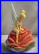 RARE Disney World Theme Park Tinkerbell On Rose Ceramic 20 Cookie Jar