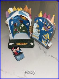 RARE Disneyana Disney Attraction Figure Resin Hinged Box IT'S A SMALL WORLD Mint