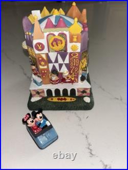 RARE Disneyana Disney Attraction Figure Resin Hinged Box IT'S A SMALL WORLD Mint