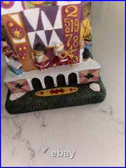 RARE Disneyana Disney Attraction Figure Resin Hinged Box IT'S A SMALL WORLD Mint
