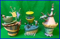 RARE Disneyland MAD TEA PARTY + TOMORROWLAND SKYWAY + DUMBO FLYING ELEPHANT Boxe