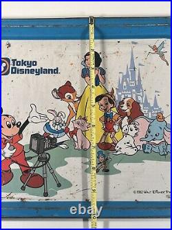 RARE Vintage 1982 Tokyo DISNEYLAND Theme Park Souvenir Metal Tray 10x13.5 HTF
