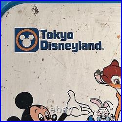RARE Vintage 1982 Tokyo DISNEYLAND Theme Park Souvenir Metal Tray 10x13.5 HTF