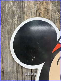 RARE Vintage Mickey Mouse Walt Disney World Theme Park Parade Bangor Maine Sign