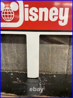 RARE Vintage Mickey Mouse Walt Disney World Theme Park Parade Bangor Maine Sign