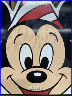 RARE Vintage Mickey Mouse Walt Disney World Theme Park Parade Bangor Maine Sign