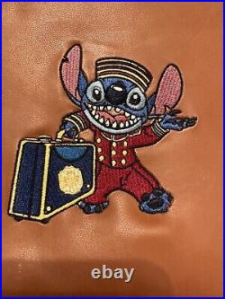 RARE WDW Stitch Tower of Terror Pin Trading Bag Vintage