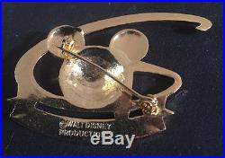 RARE Walt Disney World Guest Relations Mickey Mouse Globe Cast Costume Pin
